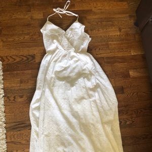 Betsy Johnson white maxi dress